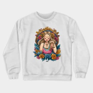 Zodiac Sign Libra Art Deco Watercolour Crewneck Sweatshirt